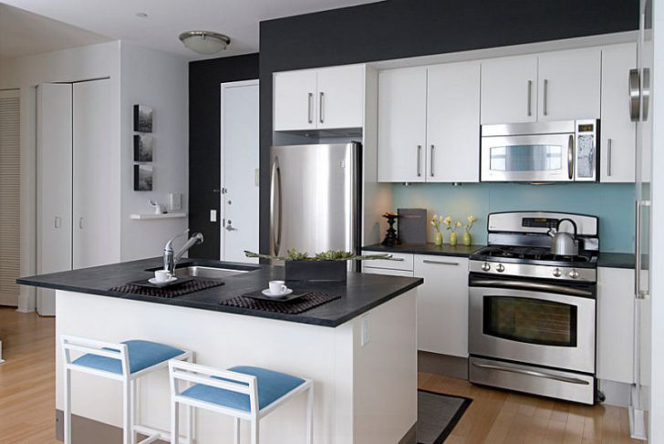 Diseños de cocinas modernas en blanco y negro casa y color Cocinas integrales rojo blanco negro