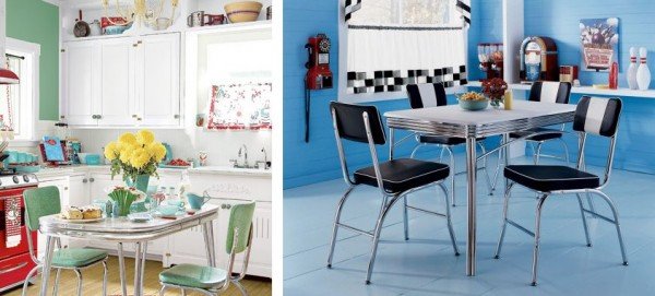 cocina comedor retro