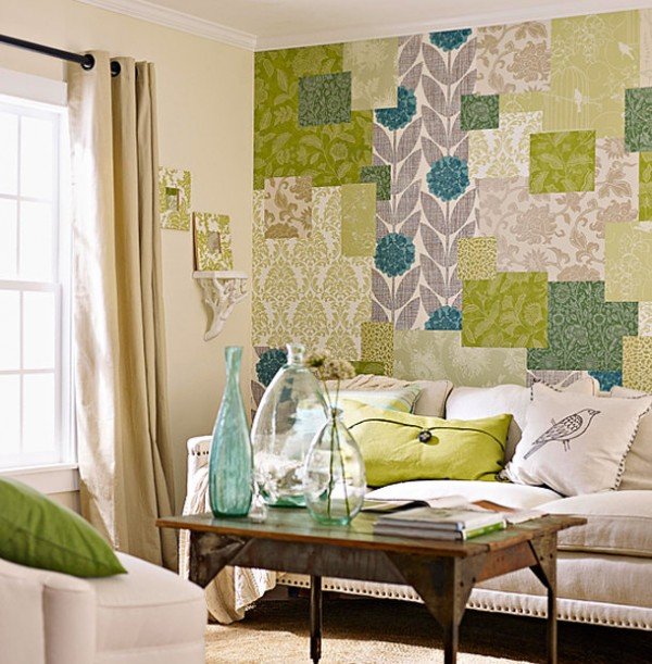 Patchwork en una pared
