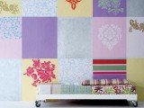 Patchwork en paredes y muebles
