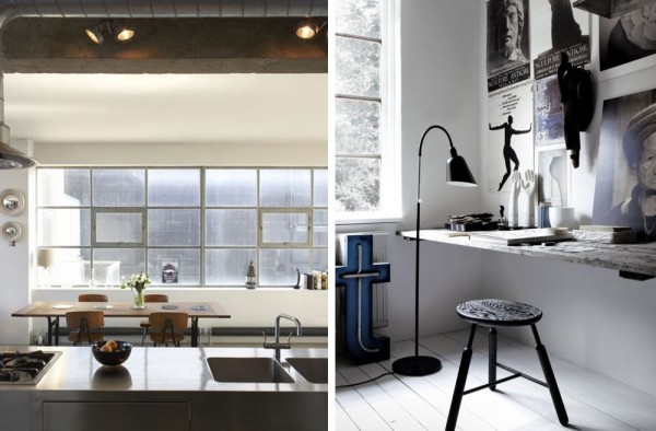 cocina y escritorio
