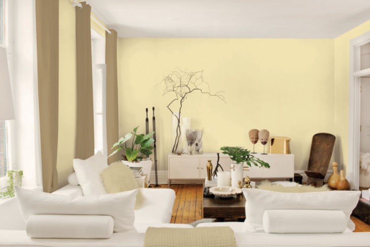 Color de pintura amarillo suave Casa y Color