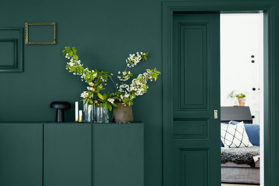 El color verde en pintura y decoración de interiores - Casa y Color