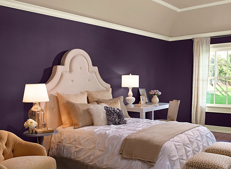 Pintura y decoración con violeta, combinaciones - Casa y Color