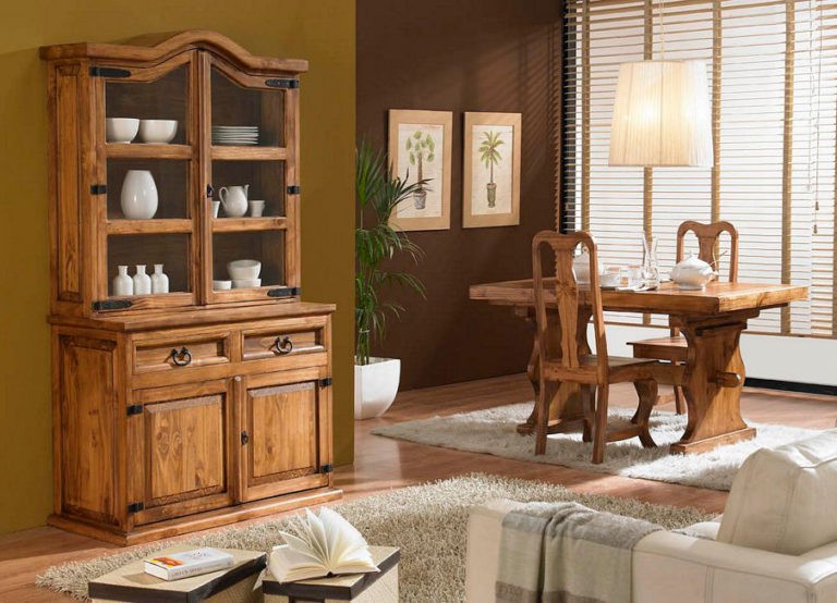 Elegantes interiores con muebles rústicos mexicanos Casa y Color