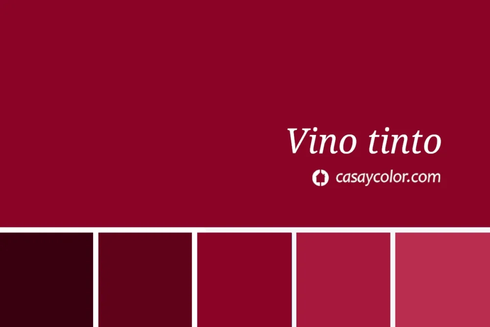 Ejemplo de color vino tinto