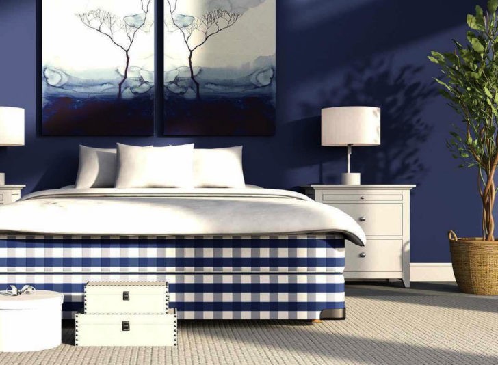 Dormitorio azul naval