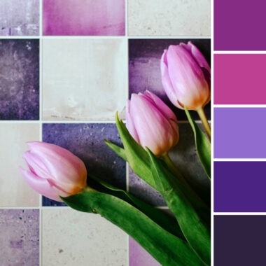 Gama de colores violetas, los colores más elegantes para interiores