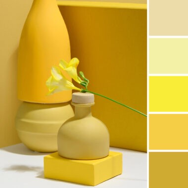 Tipos de amarillo, paleta de colores para interiores