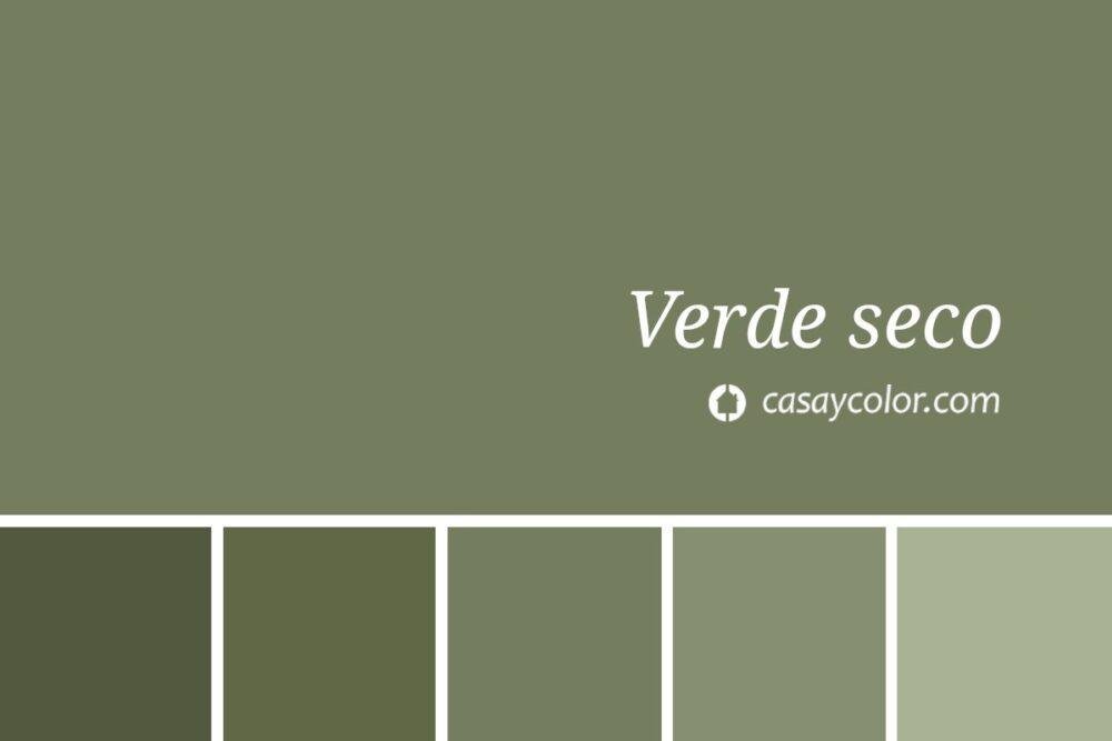 Ejemplo de color verde seco