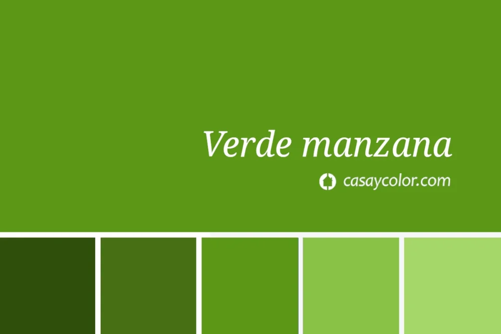 Ejemplo de color verde manzana