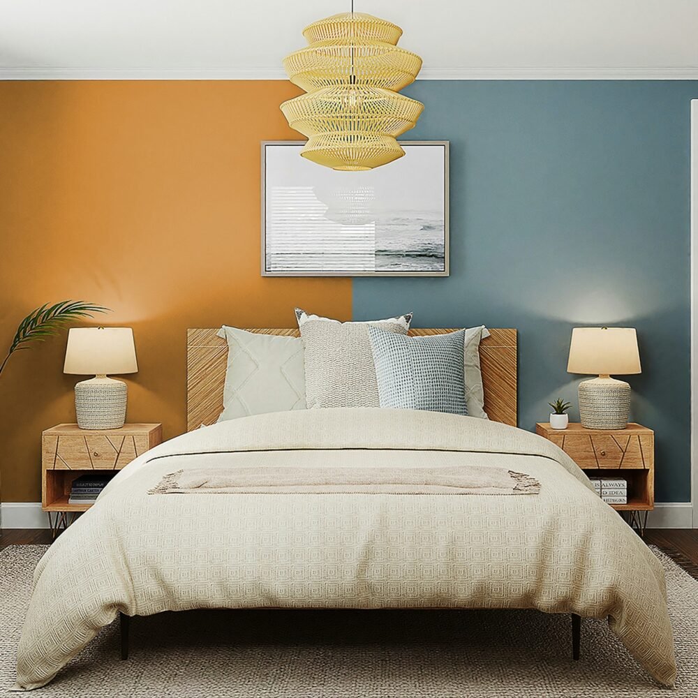 Habitación en color cálido vs color frío