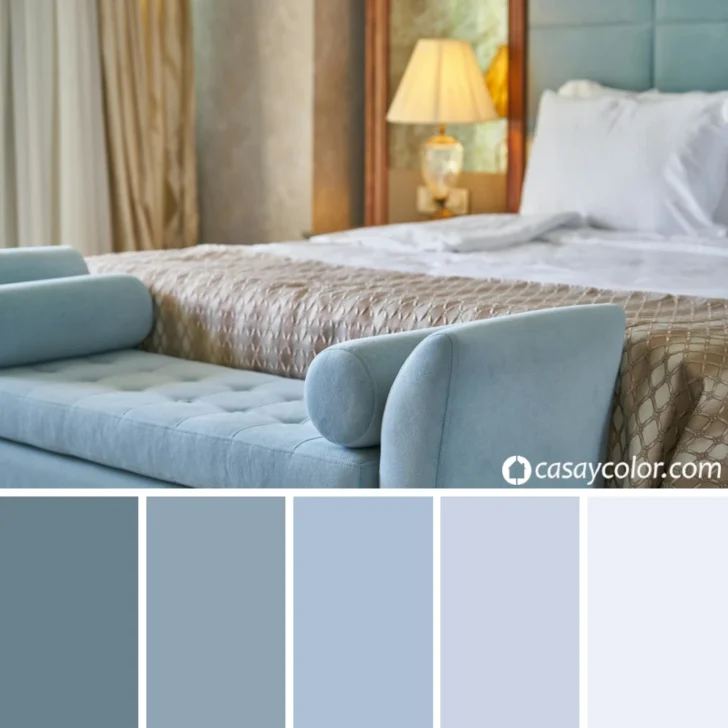 Muestra de color azul Alicia o Alice Blue