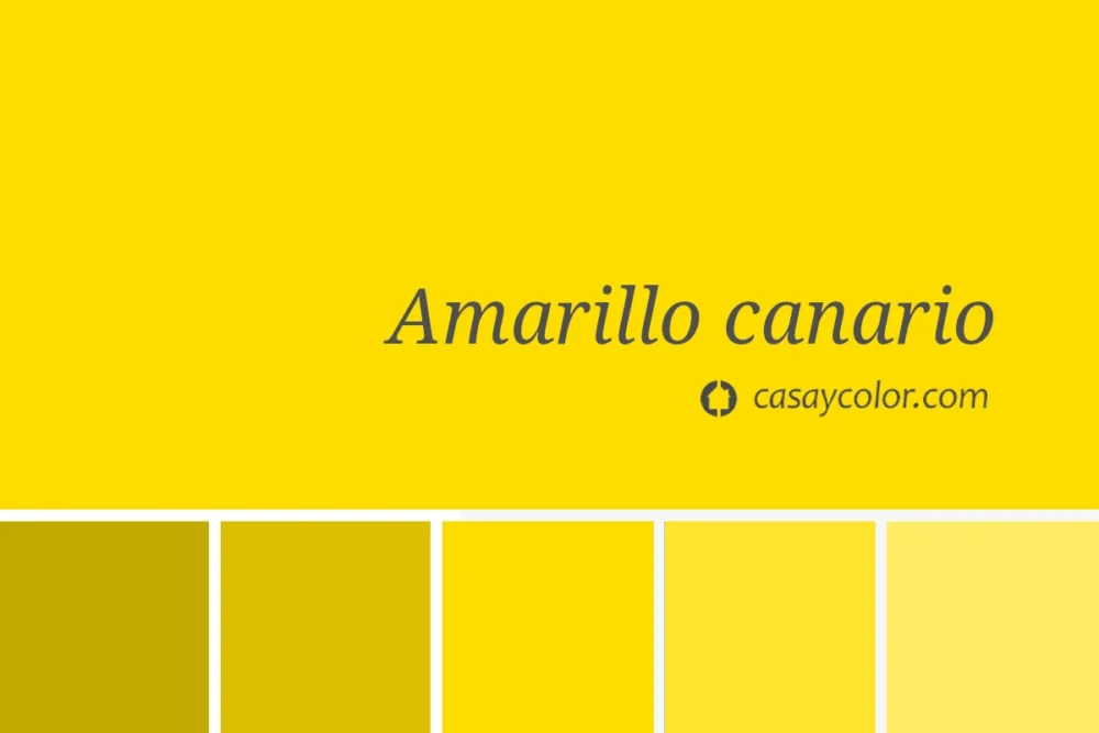 Ejemplo de color amarillo canario