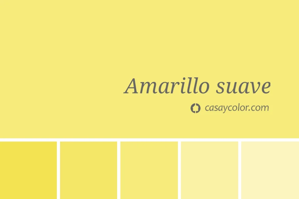 Ejemplo de color amarillo suave o pastel