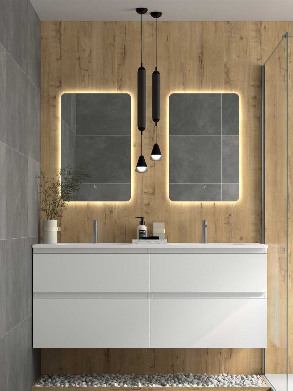 Mueble de baño color blanco