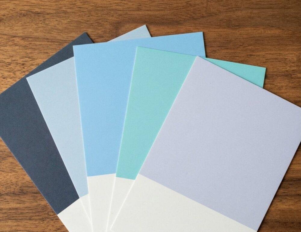 Muestras de colores fríos