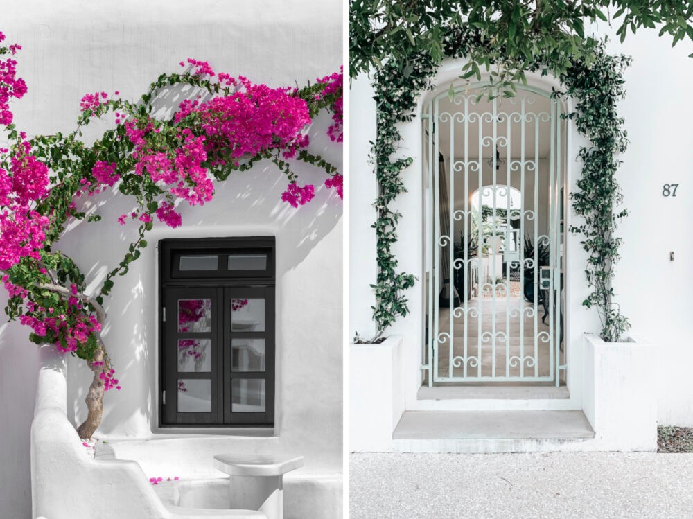 Fachadas de casas sencillas de color blanco