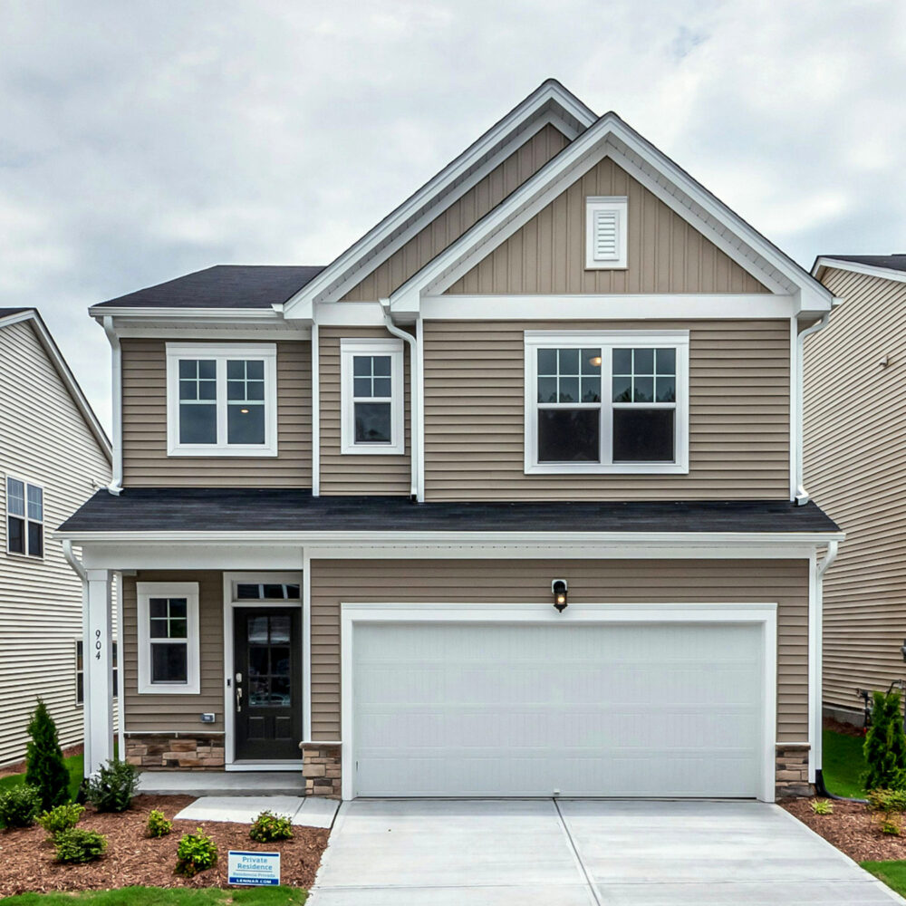 Casa de estilo americano marron claro