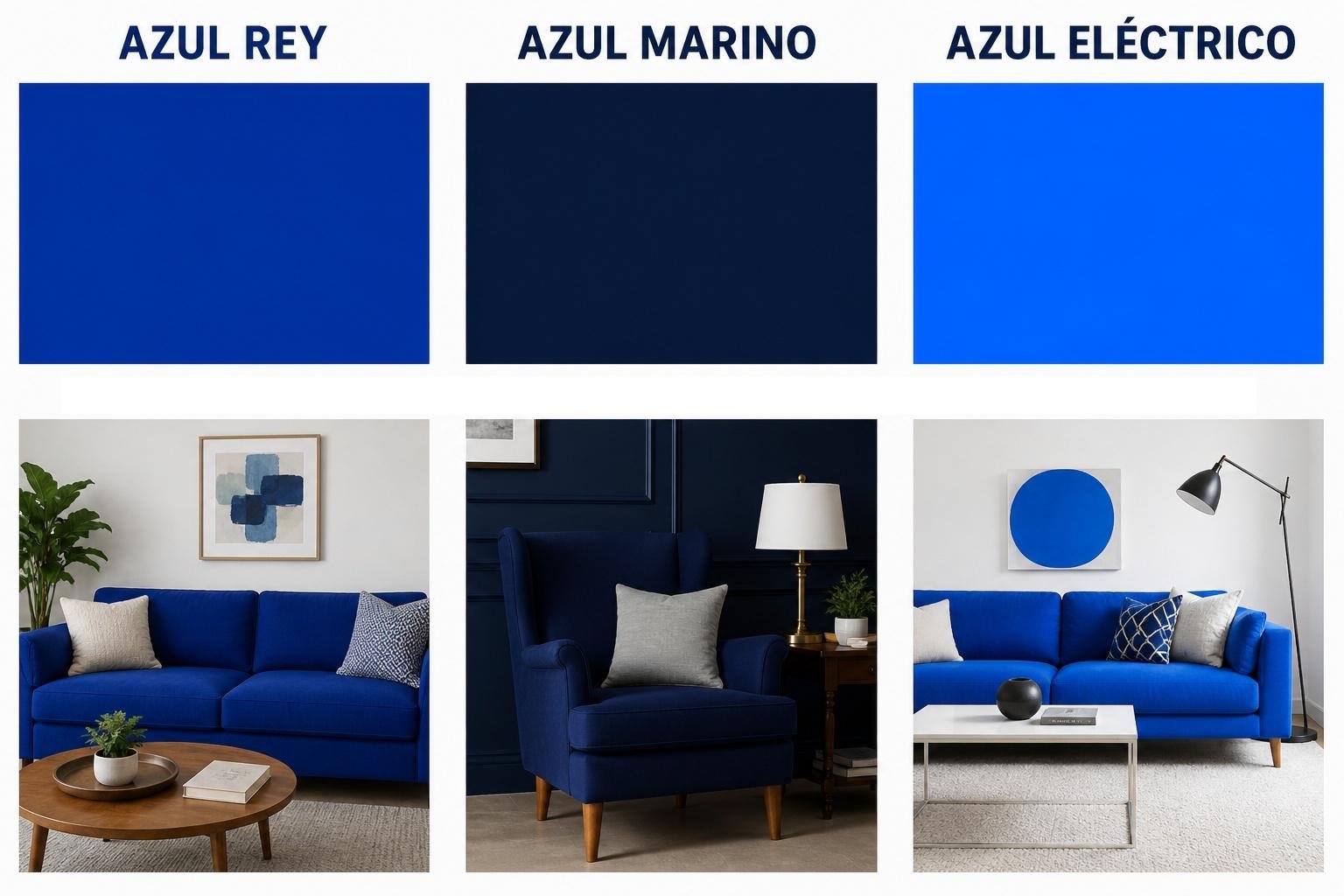 Color Azul rey: cómo es, qué transmite y cómo usarlo - Casa y Color
