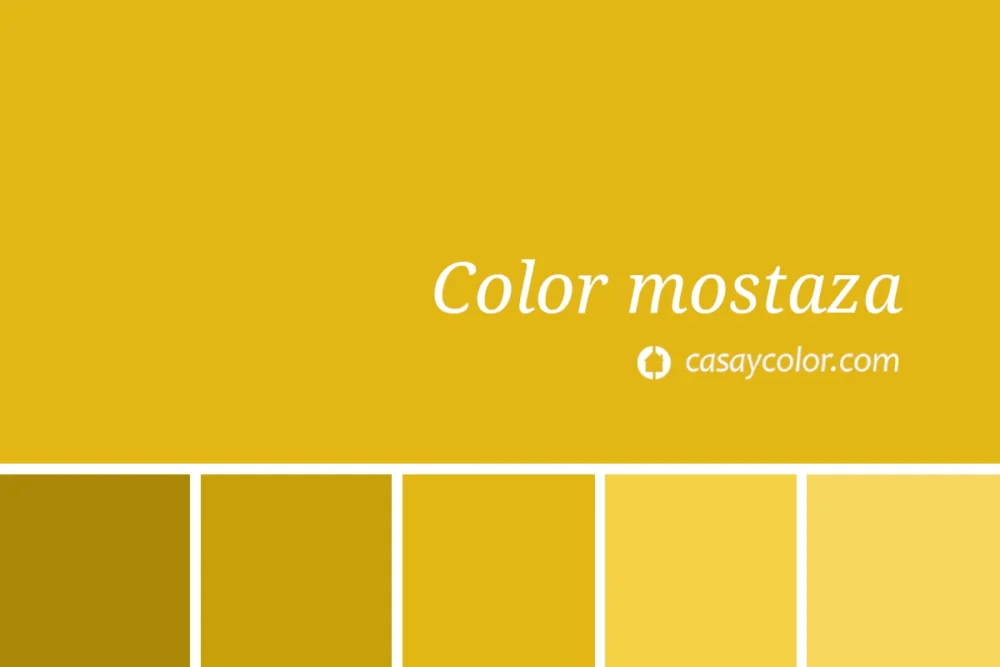 Muestra mostaza color