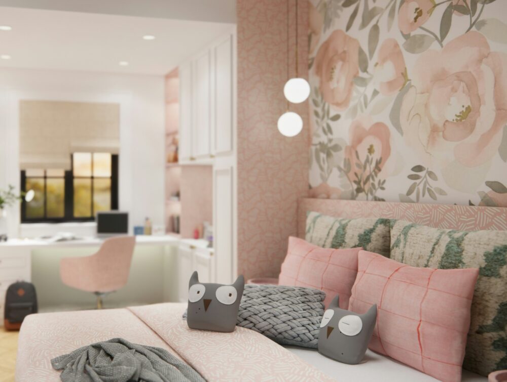 Empapelado habitación de niña