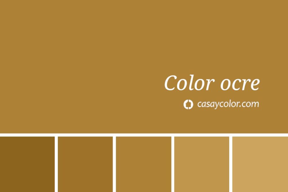 Muestra de color ocre