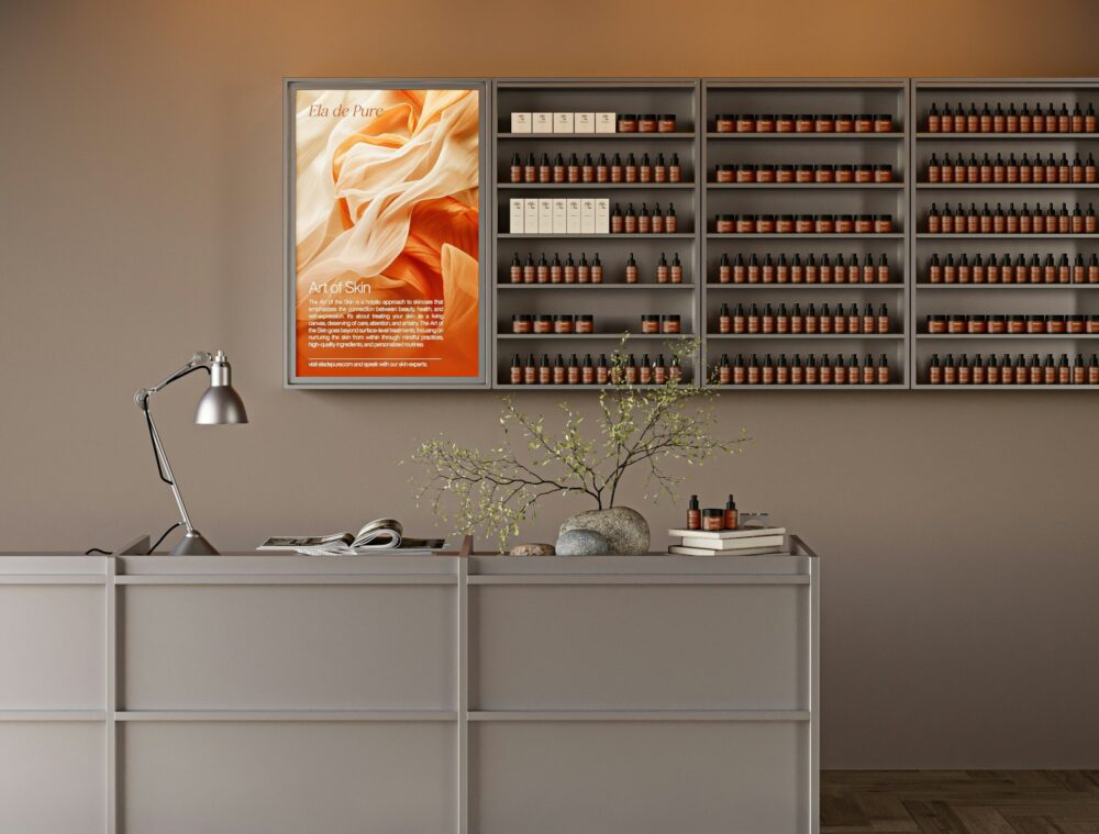 Negocio de color gris topo monocromático