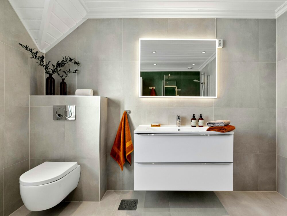 Azulejos en un baño