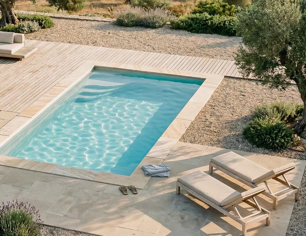 Diseño de piscina rectangular