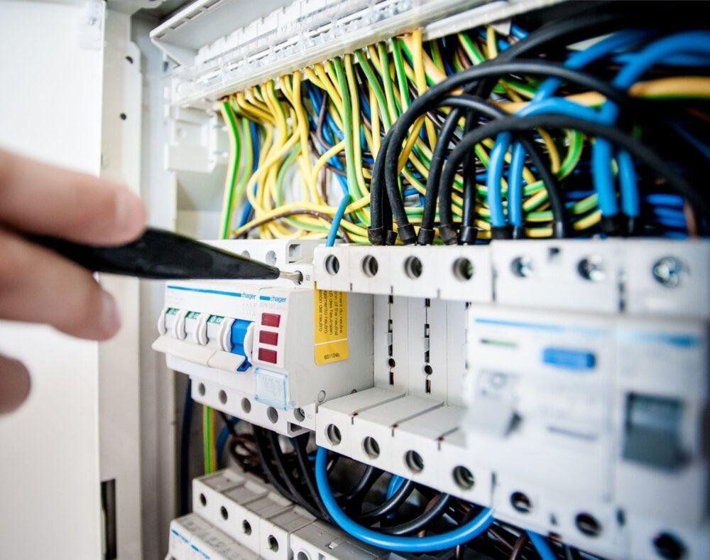 Un tablero eléctrico habitual en una vivienda