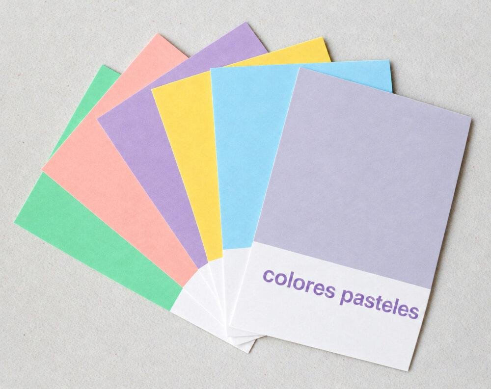 Muestrario de olores pasteles